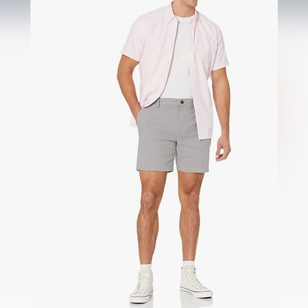 Goodthreads Light Gray 7" Inseam Lightweight Casual Shorts New W/Tags Mens Sz.38